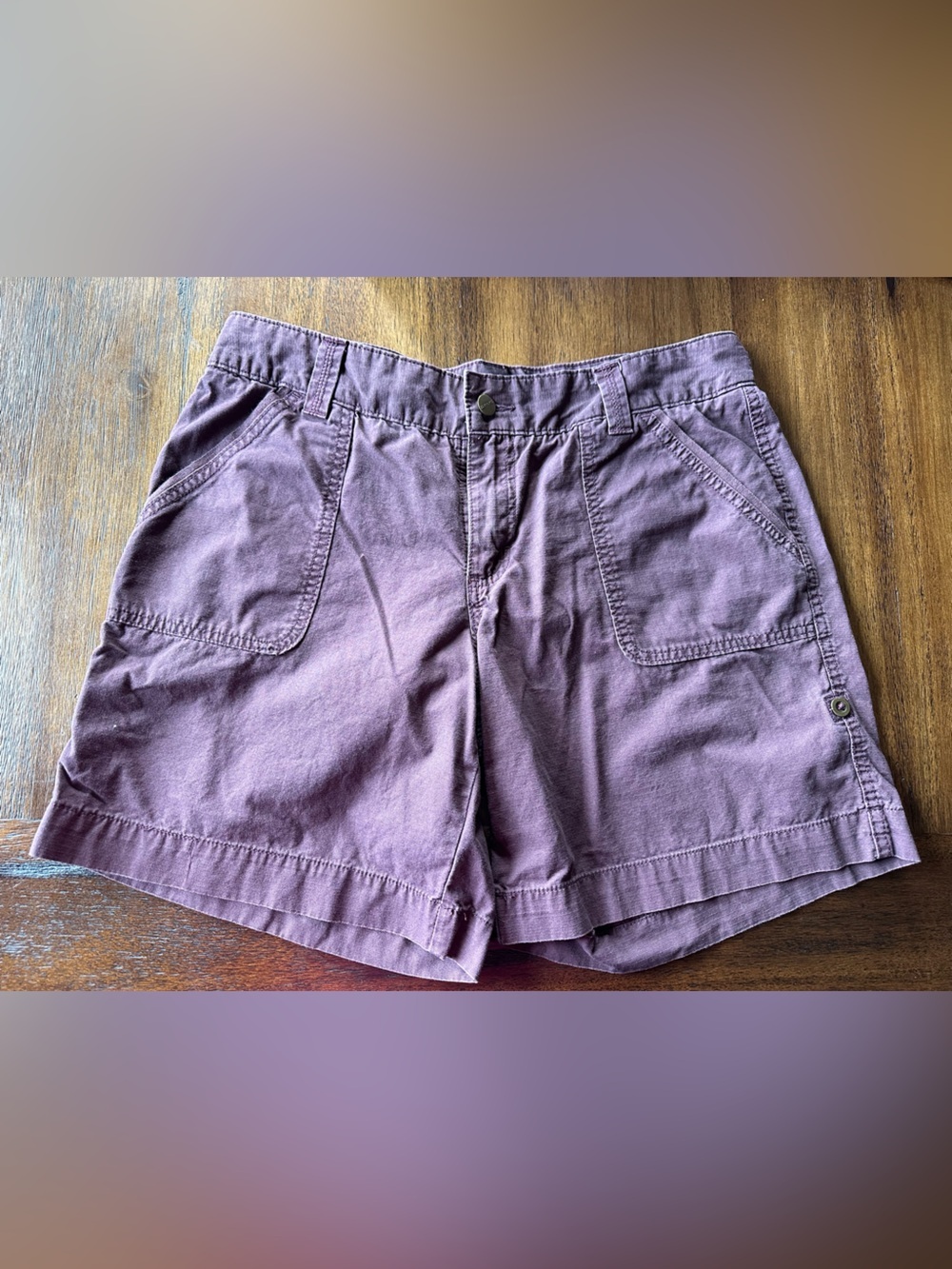 Carhartt Women’s Casual Utility Shorts in Dark Mauve- size 14